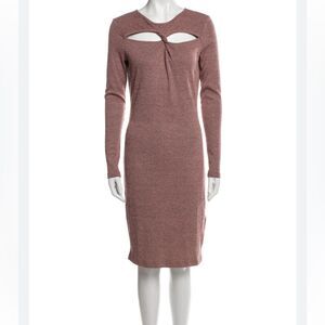 NWOT Walter Baker‎ | Scoop Neck Knee Length Cut Out Long Sleeve Dress XL